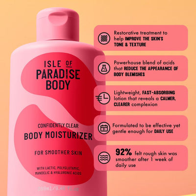 Isle of Paradise Exclusive Confidently Clear Body Moisturiser 280ml