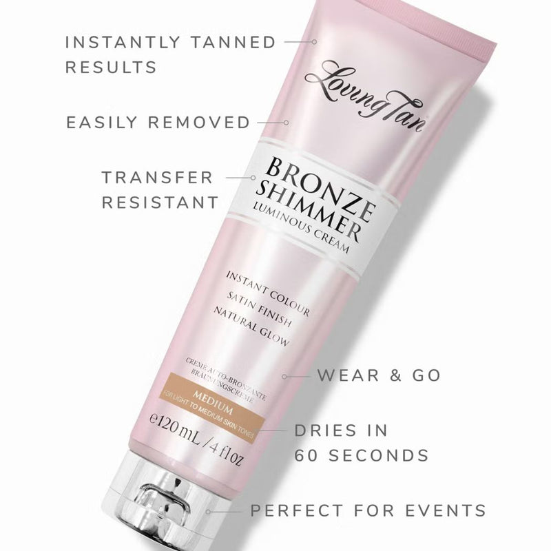 Loving Tan Bronze Shimmer Luminous Cream 120ml (Various Shades)