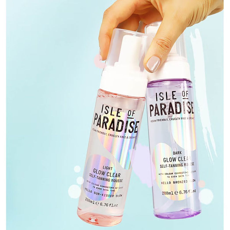 Isle of Paradise Glow Clear Self-Tanning Mousse - Dark 200ml