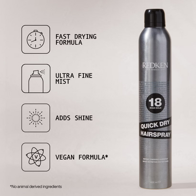 Redken Quick Dry Finish Hair Spray 400ml