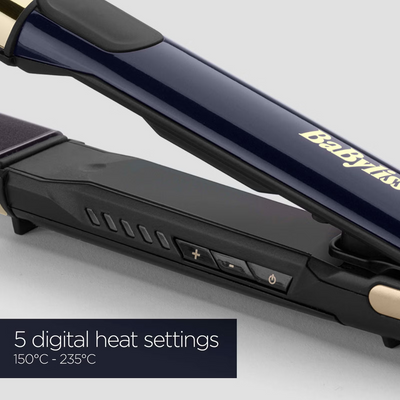 BaByliss Straight and Curl Hair Straightener - Black Onyx