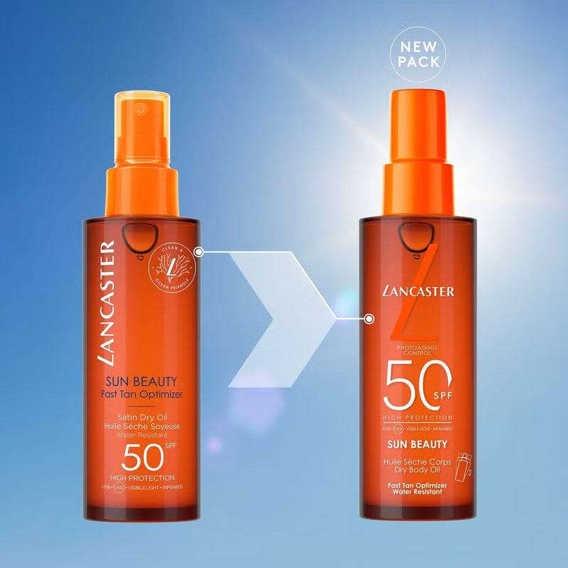 Lancaster Sun Beauty Satin Dry Oil Fast Tan Optimizer for Body SPF50 150ml