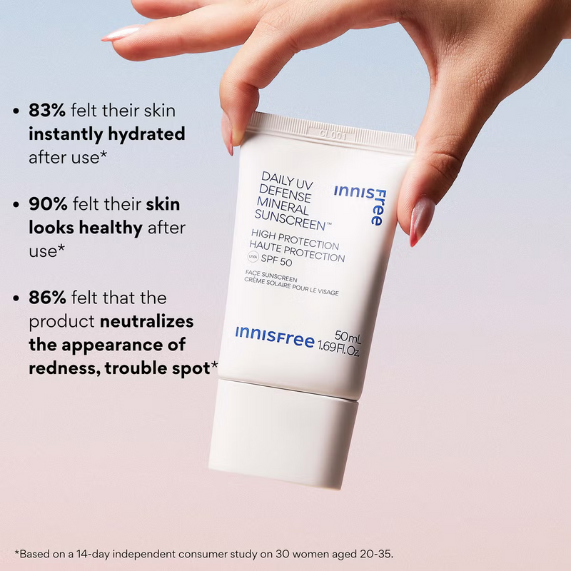 INNISFREE Daily UV Defense Mineral Sunscreen SPF 50 50ml