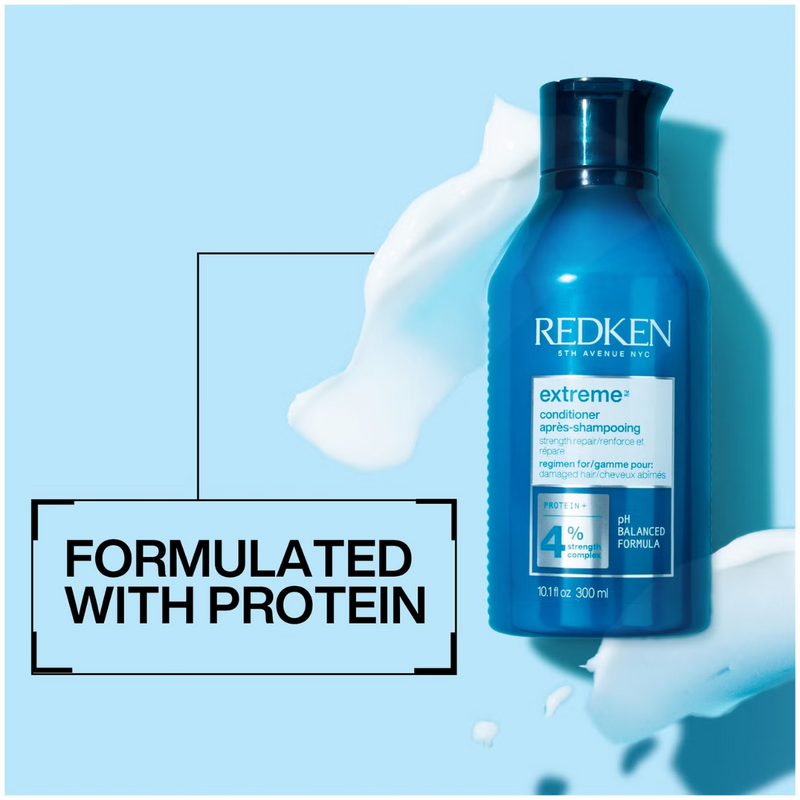 Redken Amino Mint Scalp Cleansing for Greasy Hair Shampoo and Extreme Conditioner Bundle