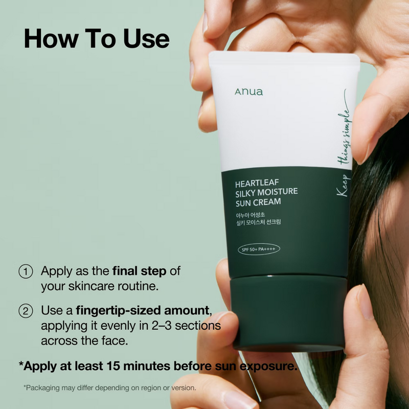 Anua SPF 50 Silky Moisture Sun Cream 50ml