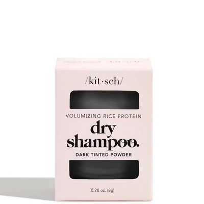 Kitsch Volumising Rice Protein Dry Shampoo - Dark Tinted Powder 8g