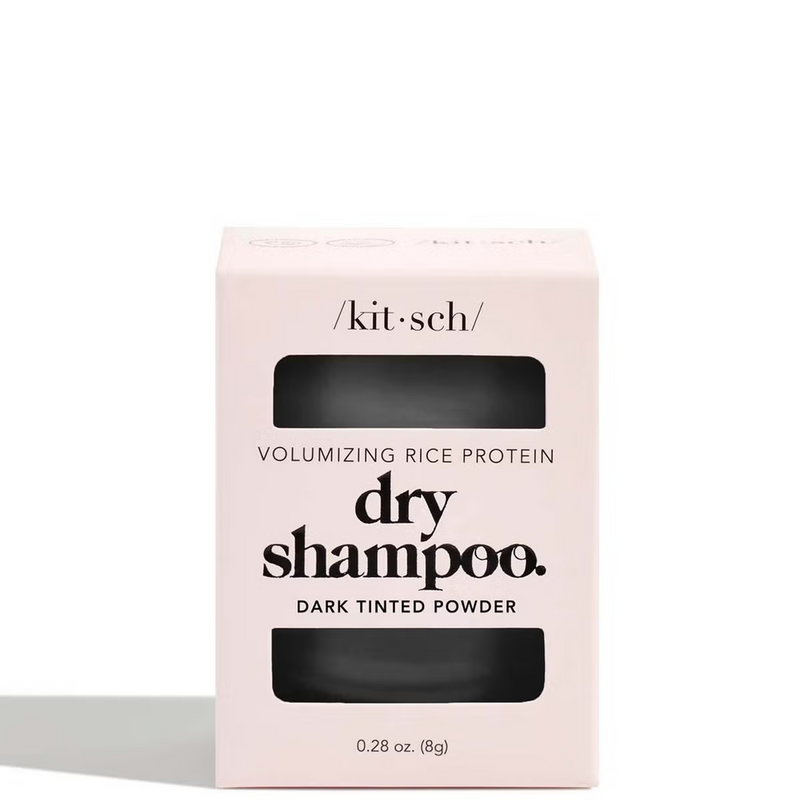 Kitsch Volumising Rice Protein Dry Shampoo - Dark Tinted Powder 8g