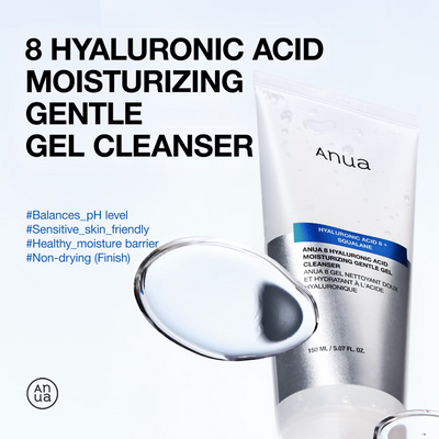 Anua 8 Hyaluronic Acid Moisturising Gentle Gel Cleanser 150ml