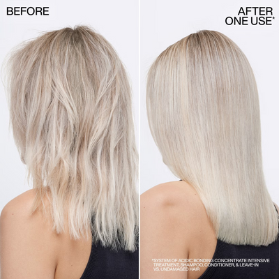 Redken Acidic Bonding Concentrate Shampoo, Conditioner and One United Multi-Benefit Leave-In Treatment Bond Repair Bundle