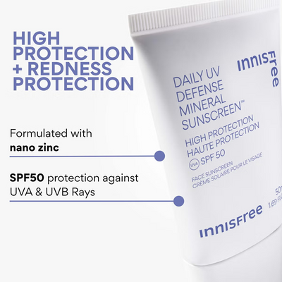 INNISFREE Daily UV Defense Mineral Sunscreen SPF 50 50ml