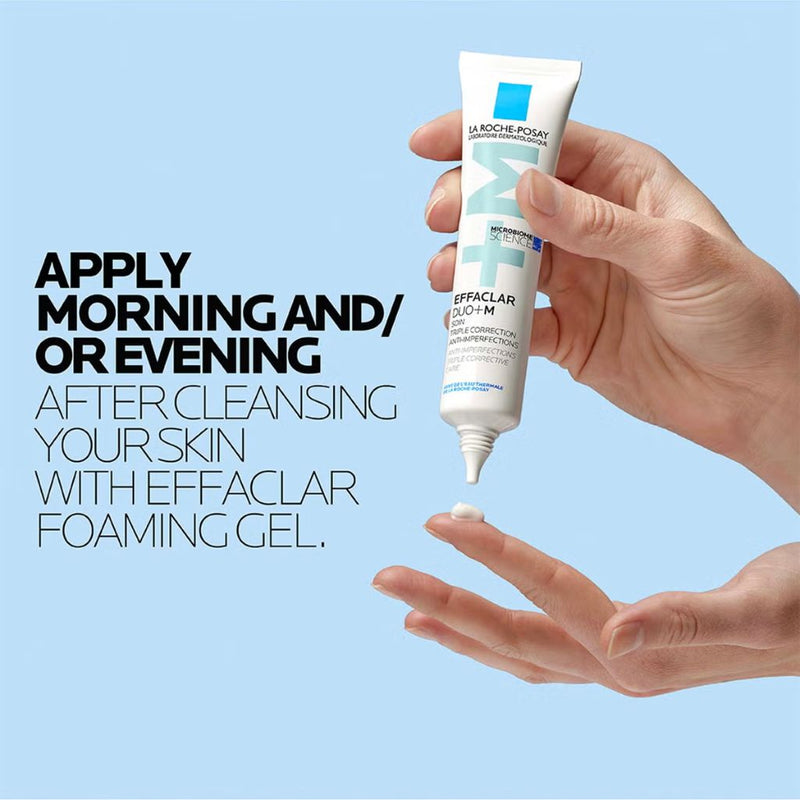 La Roche-Posay Effaclar Duo+M Anti-Blemish Corrective Gel Moisturiser for Oily, Blemish-Prone Skin 40ml
