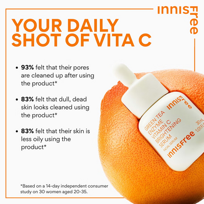 INNISFREE Green Tea Enzyme Vitamin C Brightening Serum 30ml