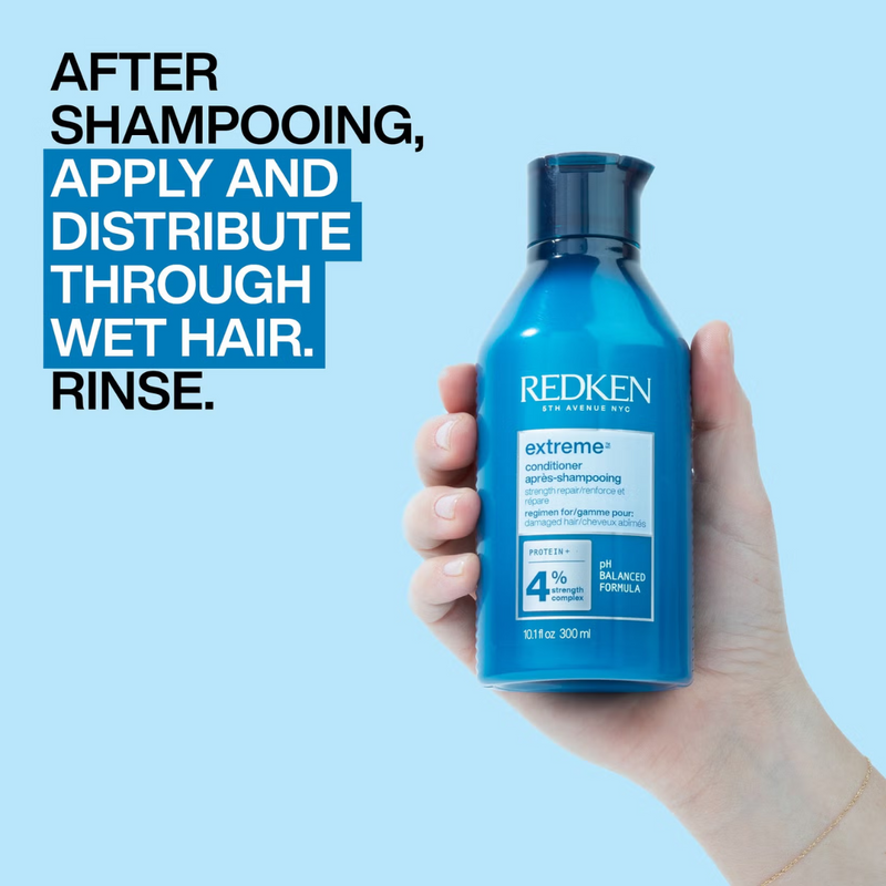 Redken Extreme Shampoo and Conditioner 300ml with Mini Shampoo 75ml and Conditioner 50ml Damaged Hair Bundle (Worth £55.01)