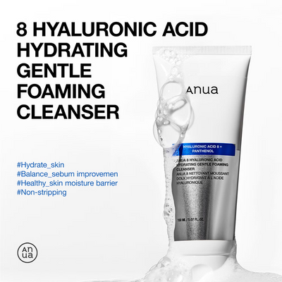 Anua 8 Hyaluronic Acid Hydrating Gentle Foaming Cleanser 150ml