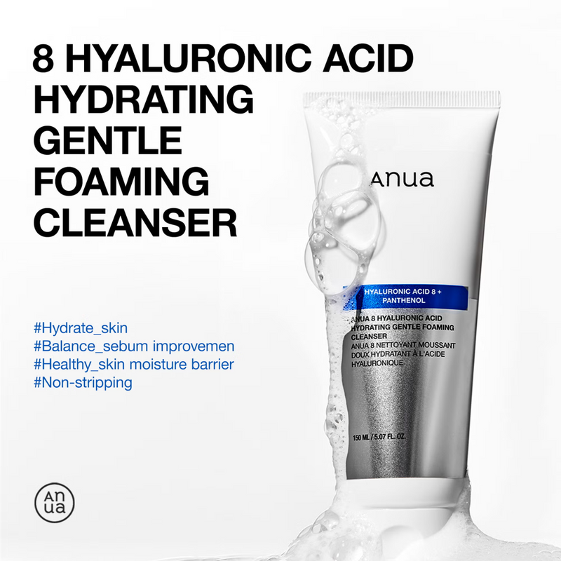Anua 8 Hyaluronic Acid Hydrating Gentle Foaming Cleanser 150ml