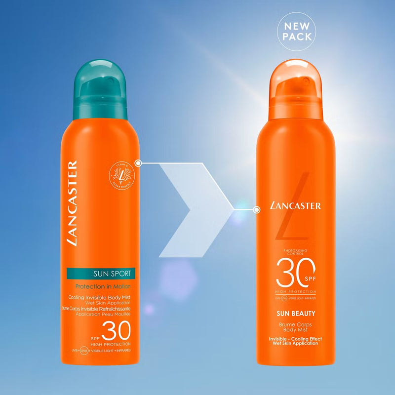 Lancaster Sun Sport Cooling Invisible Mist Wet Skin Application for Body SPF50 200ml
