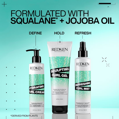 Redken Hydrating Curl Cream for Curly & Coily Hair, Up To 72-Hour Curl Defining Cream, Enhance Curl Pattern 250ml