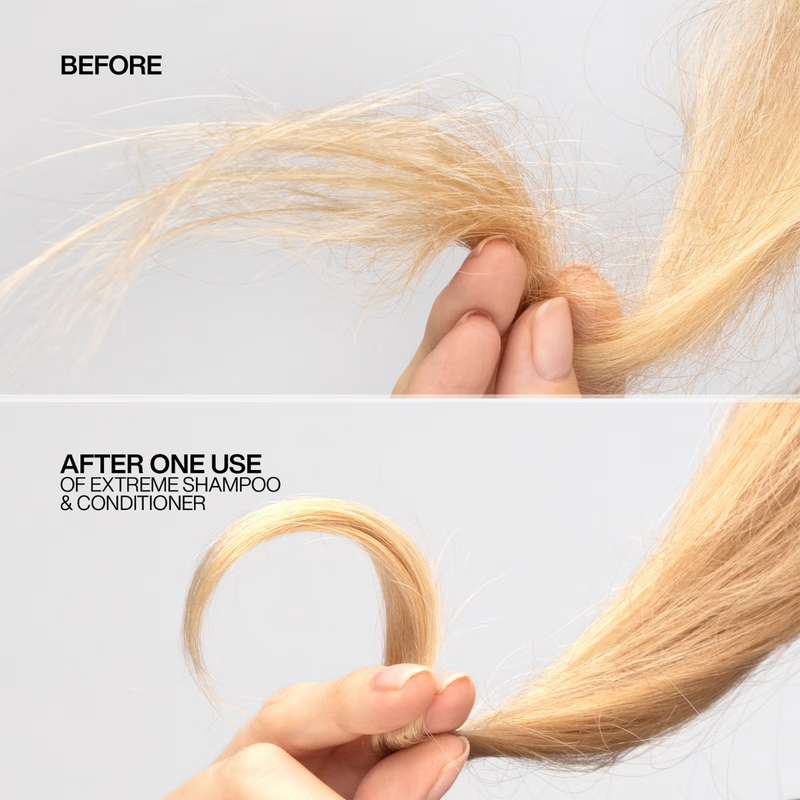 Redken Extreme Shampoo 300ml and Conditioner 300ml Bundle for Damaged Hair, with Protein and Strength Complex