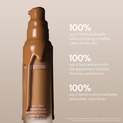 Kylie Cosmetics Power Plush Longwear Foundation 30ml (Various Shades)