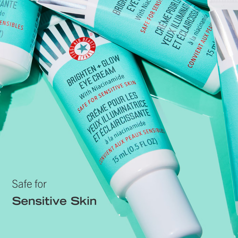 First Aid Beauty Brighten and Glow Eye Cream with Niacinamide 0.5 oz