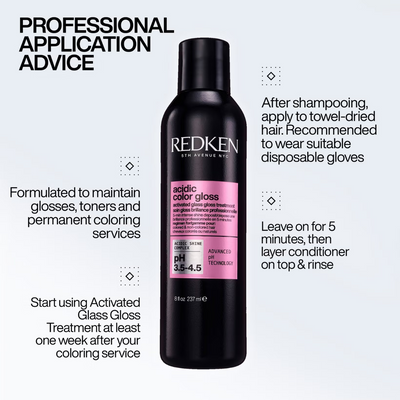 Redken Acidic Color Gloss Activated Glass Gloss Hair Treatment for Glass-Like Shine 237ml