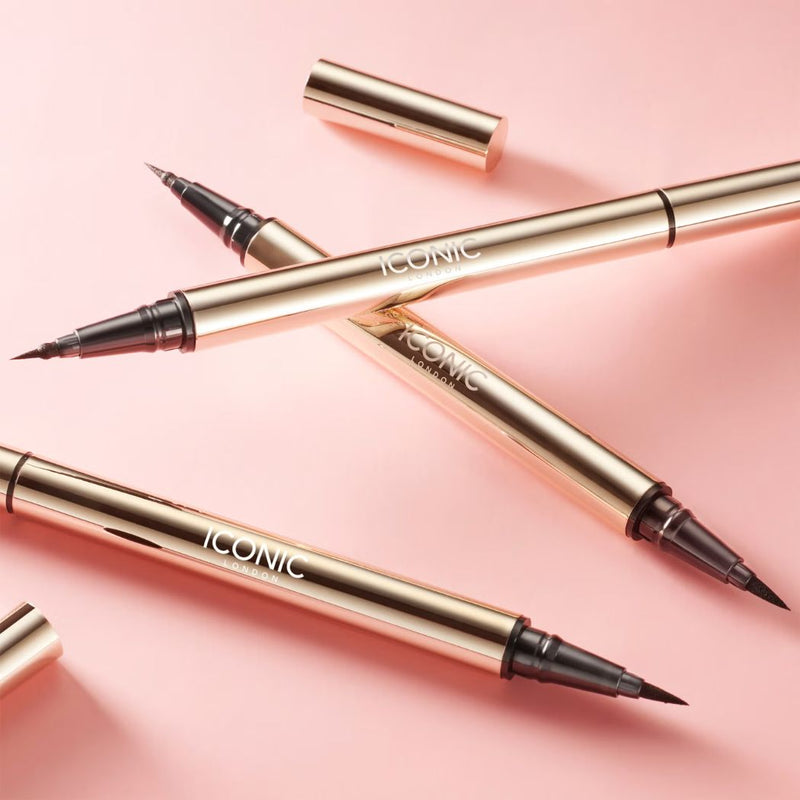 ICONIC London Enrich and Elevate Eyeliner - Black 2 x 0.4ml