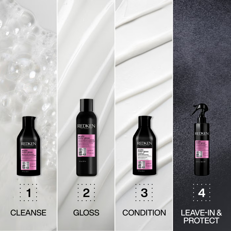 Redken Acidic Color Gloss Sulphate-Free Shampoo and Conditioner 500ml, Colour Protection Routine for Glass-Like Shine Bundle