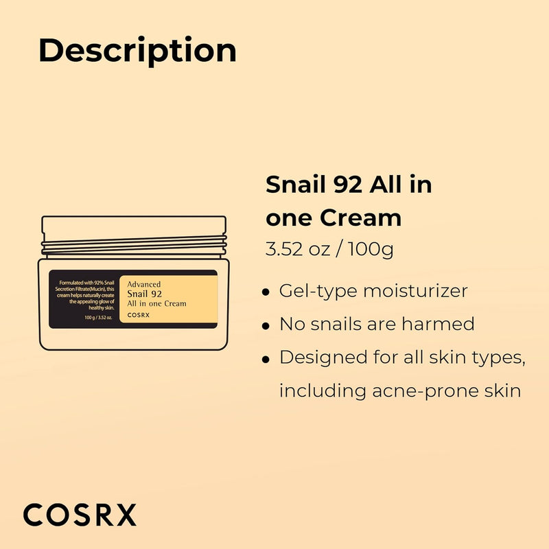 COSRX Advanced Snail 92 All in One Cream 100ml