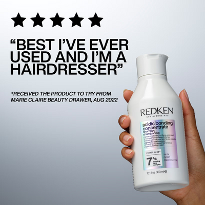 Redken Acidic Bonding Concentrate Shampoo, Conditioner and One United Multi-Benefit Leave-In Treatment Bond Repair Bundle