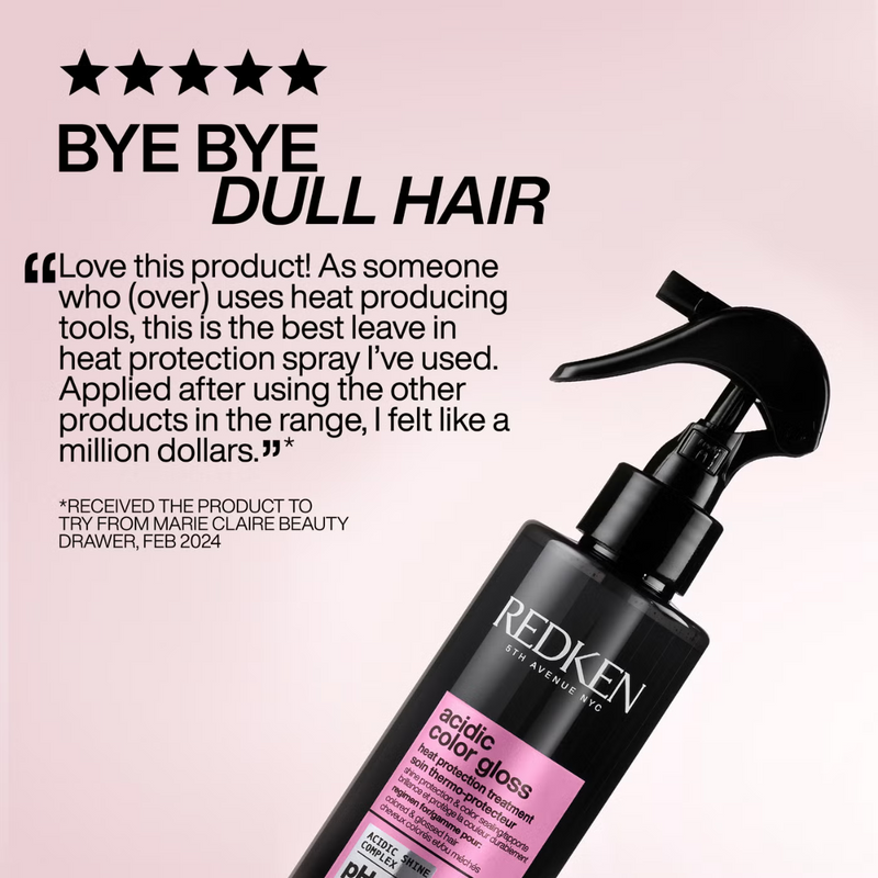 Redken Acidic Color Gloss 230°C Heat Protection Hair Treatment Shine Spray for Colour Protection 190ml