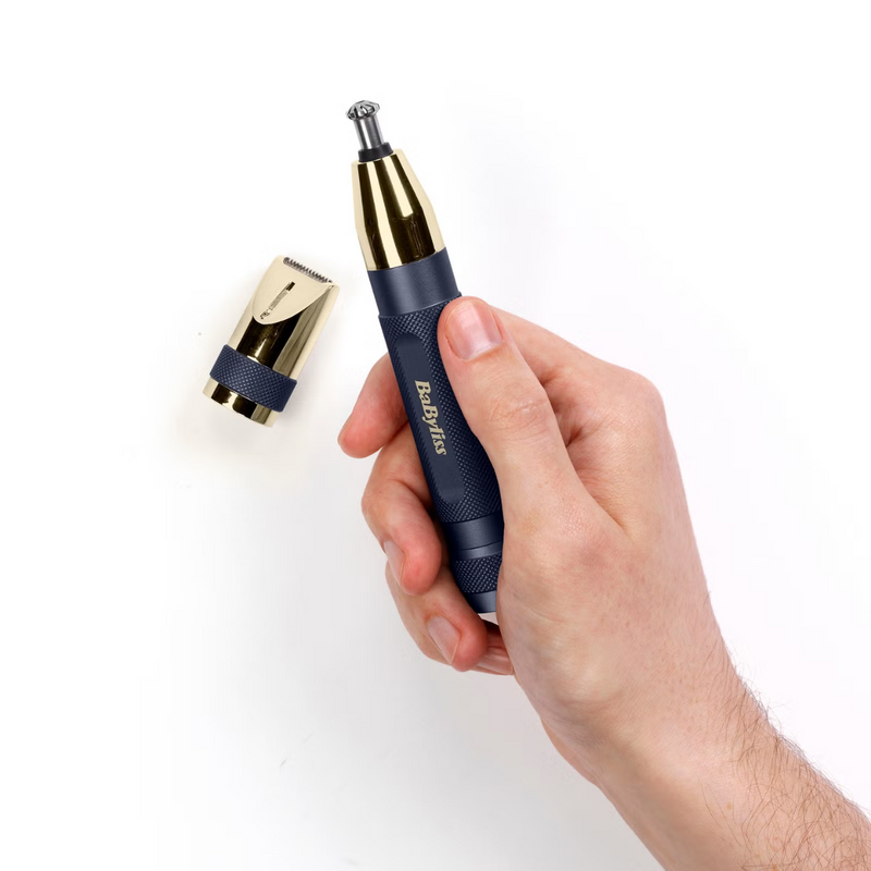 BaByliss Super-X Metal Series Nose, Ear and Eyebrow Trimmer - Blue