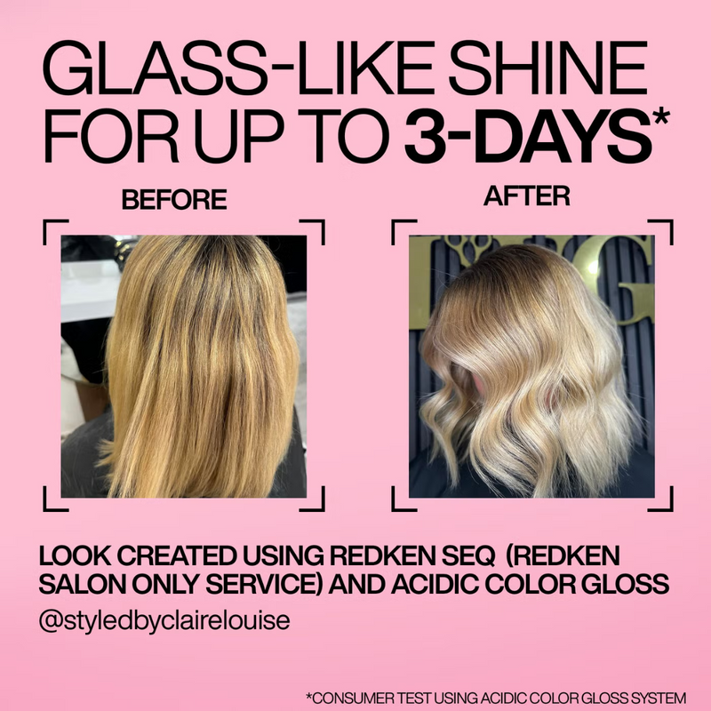 Redken Acidic Color Gloss Sulphate-Free Shampoo and Conditioner 500ml, Colour Protection Routine for Glass-Like Shine Bundle