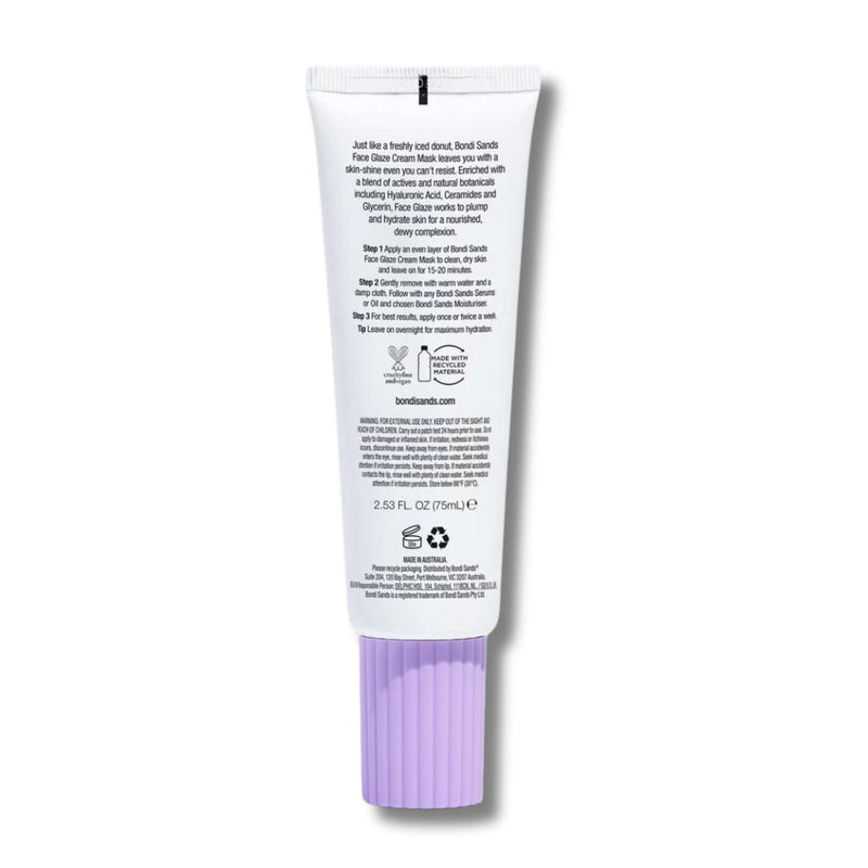 Bondi Sands Face Glaze Hydrating Cream Mask 75ml