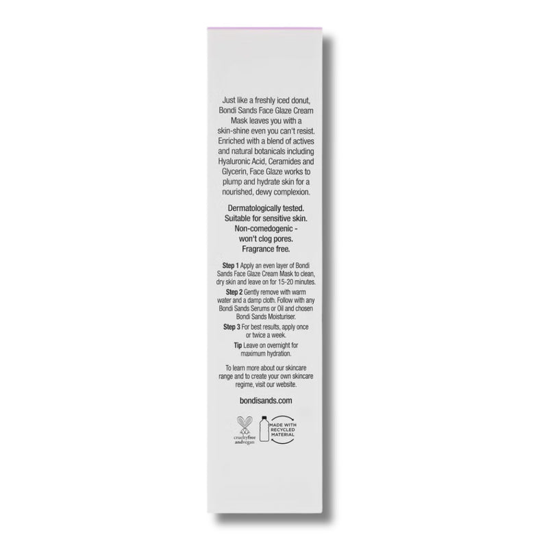 Bondi Sands Face Glaze Hydrating Cream Mask 75ml