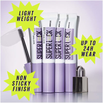 Maybelline Superlock Brow Glue Sweat-Resistant, Transfer-Resistant, 24H Wear 8ml - Clear