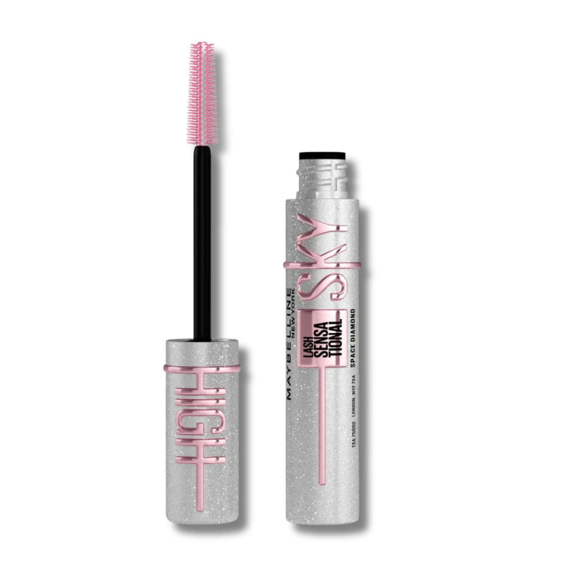 Maybelline Mascara Lash Sensational Sky High Volumizing & Thickening Eyelash Lengthening, Top Coat, Space Diamond 8ml