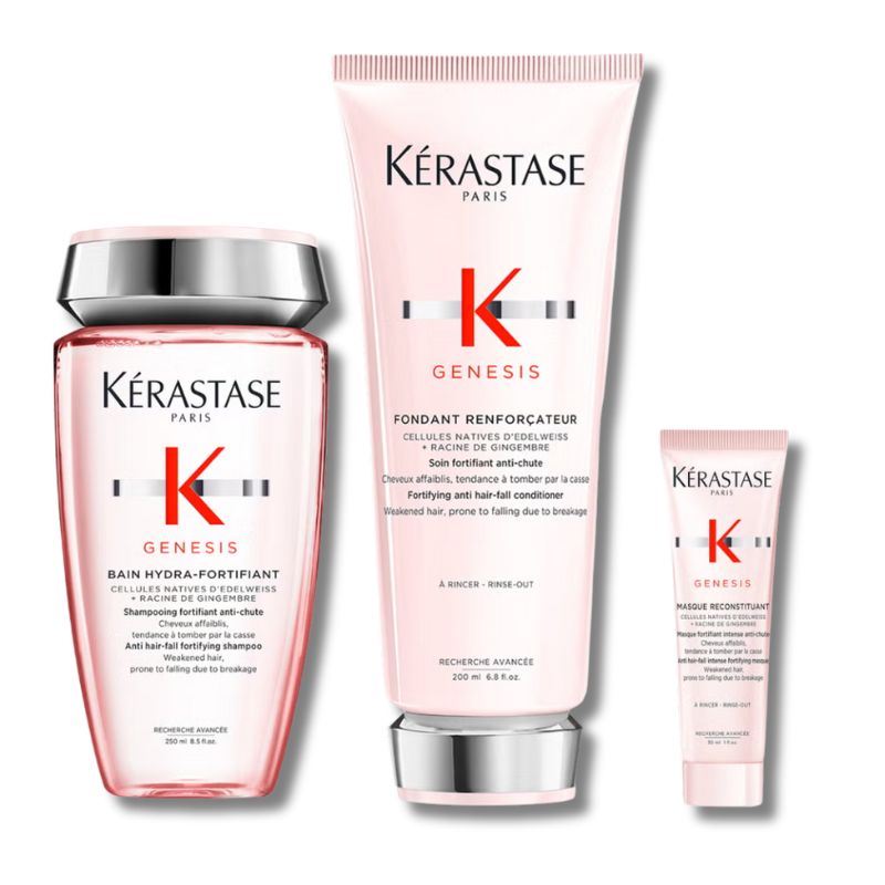Kérastase Genesis Shampoo 250ml and Conditioner 250ml with Mini Deluxe Masque 30ml Bundle
