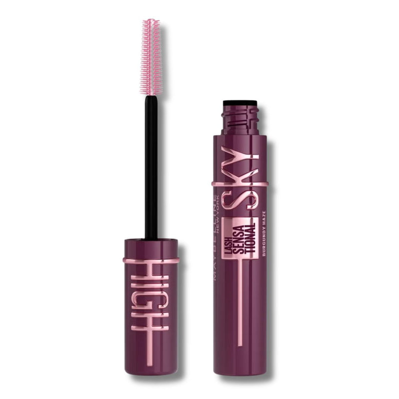 Maybelline Lash Sensational Sky High Mascara Bundle - Black and Burgundy Haze