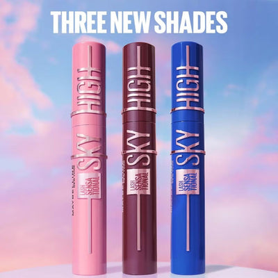 Maybelline Lash Sensational Sky High Mascara Bundle - Black and Burgundy Haze