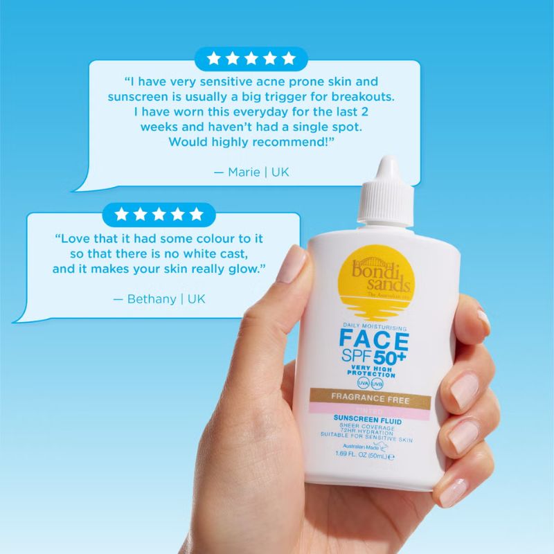 Bondi Sands SPF 50+ Everyday Tinted Face Fluid 50ml (UK)