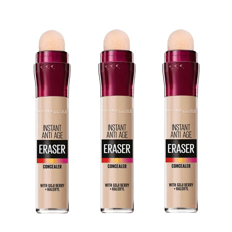 Maybelline Eraser Eye Concealer Light x 3 (Worth £29.97)