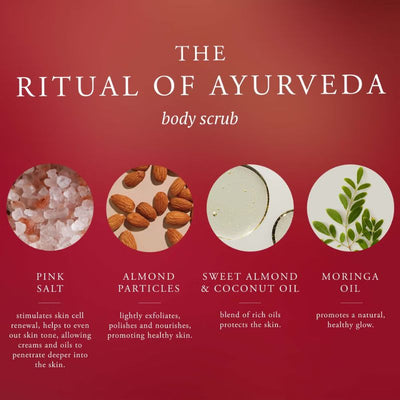 RITUALS The Ritual of Ayurveda Sweet Almond & Indian Rose Salt Body Scrub 300g