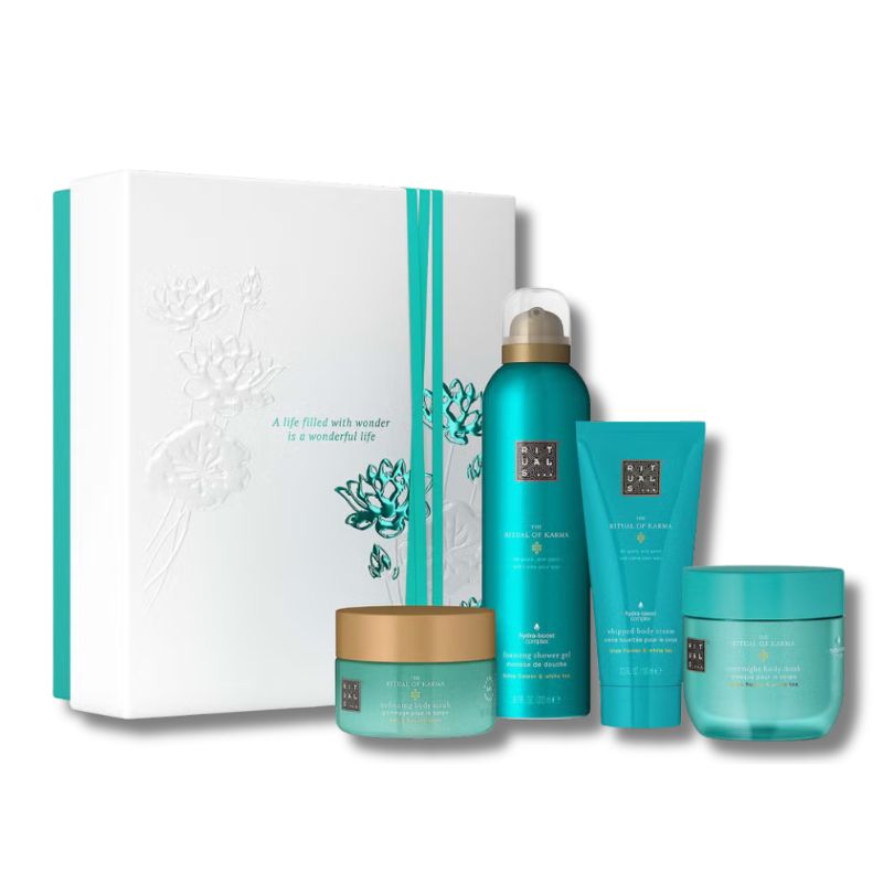 RITUALS The Ritual of Karma Karma Lotus Flower & White Tea Bath & Body Medium Gift Set (Worth £52.40)
