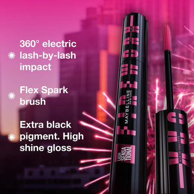 Maybelline New York, Lash Sensational Firework Volumising Mascara - Electro Black