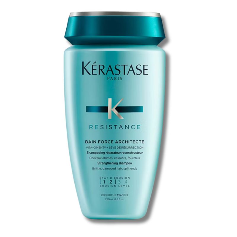 Kérastase Resistance Force Architecte Daily Strengthening Shampoo for Damaged, Brittle Hair with Vita-Ciment Complex 250ml