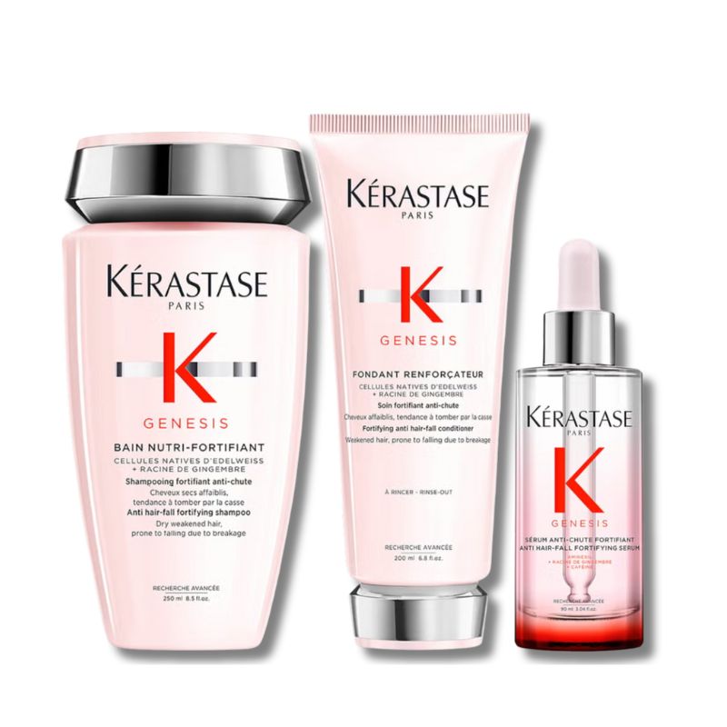 Kérastase Genesis Shampoo, Conditioner and Serum Hair Trio Routine