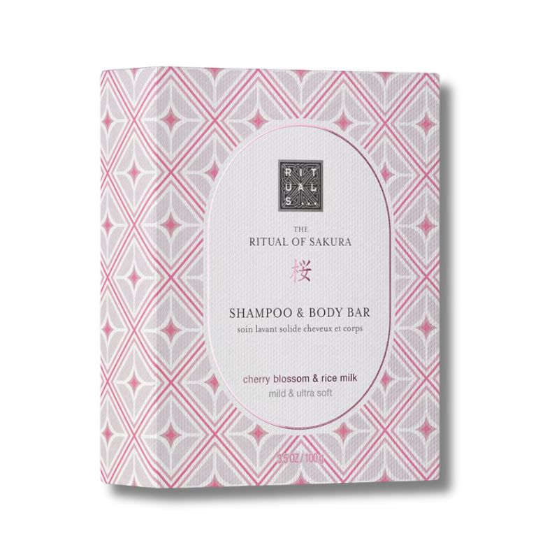 RITUALS The Ritual of Sakura Cherry Blossom & Rice Milk Shampoo & Body Bar 100g
