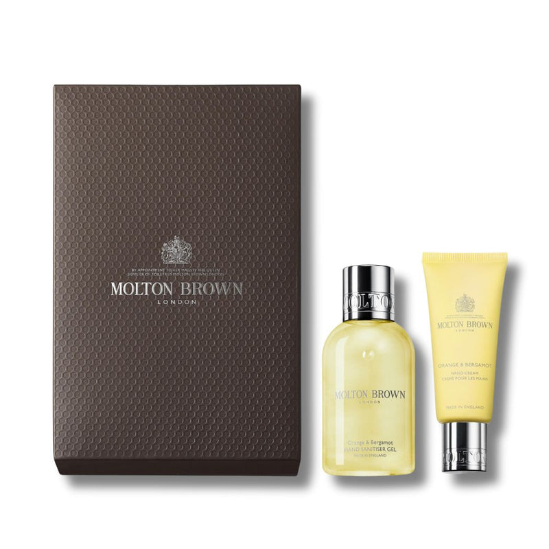 Molton Brown Orange & Bergamot On-the-go Hand Sanitiser Gel and Cream Gift Set