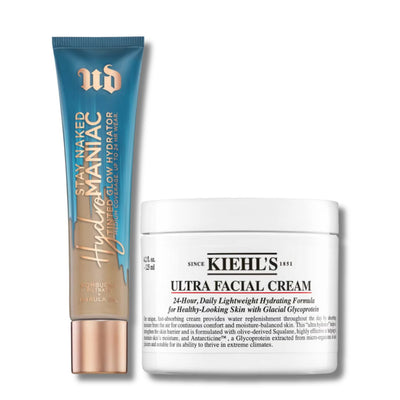 Urban Decay Hydromaniac Tinted Glow x Kiehl's Ultra Facial Cream 125ml Bundle (Various Shades)