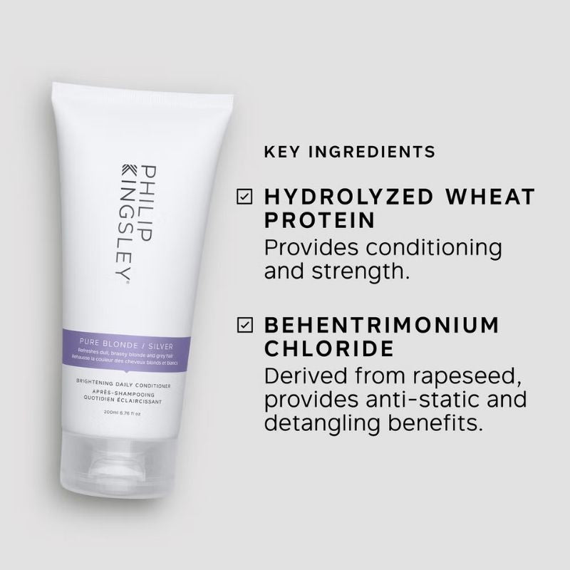 Philip Kingsley Pure Blonde/Silver Shampoo 250ml & Conditioner 200ml Duo (Worth £56.00)